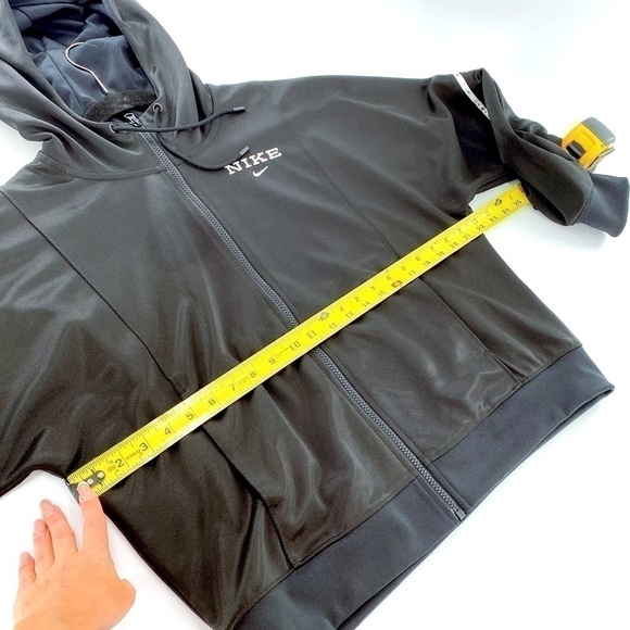 Nike Black/White Hooded Full-Zip Running Jacket S - Picture 7 of 14